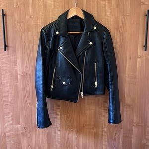BLANKNYC | Woman’s S Vegan Leather Open Secret Jacket
